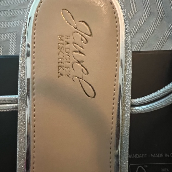 badgley mischka crystal silver sandals, size 10. Excellent condition - Picture 3 of 7